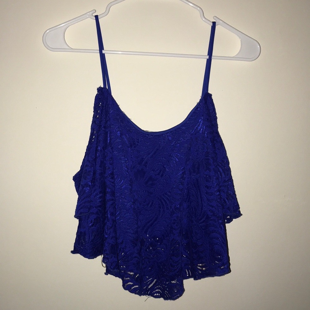 Blue Crop Top FINAL PRICE DROP